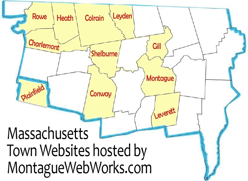 Map of Franklin County MA